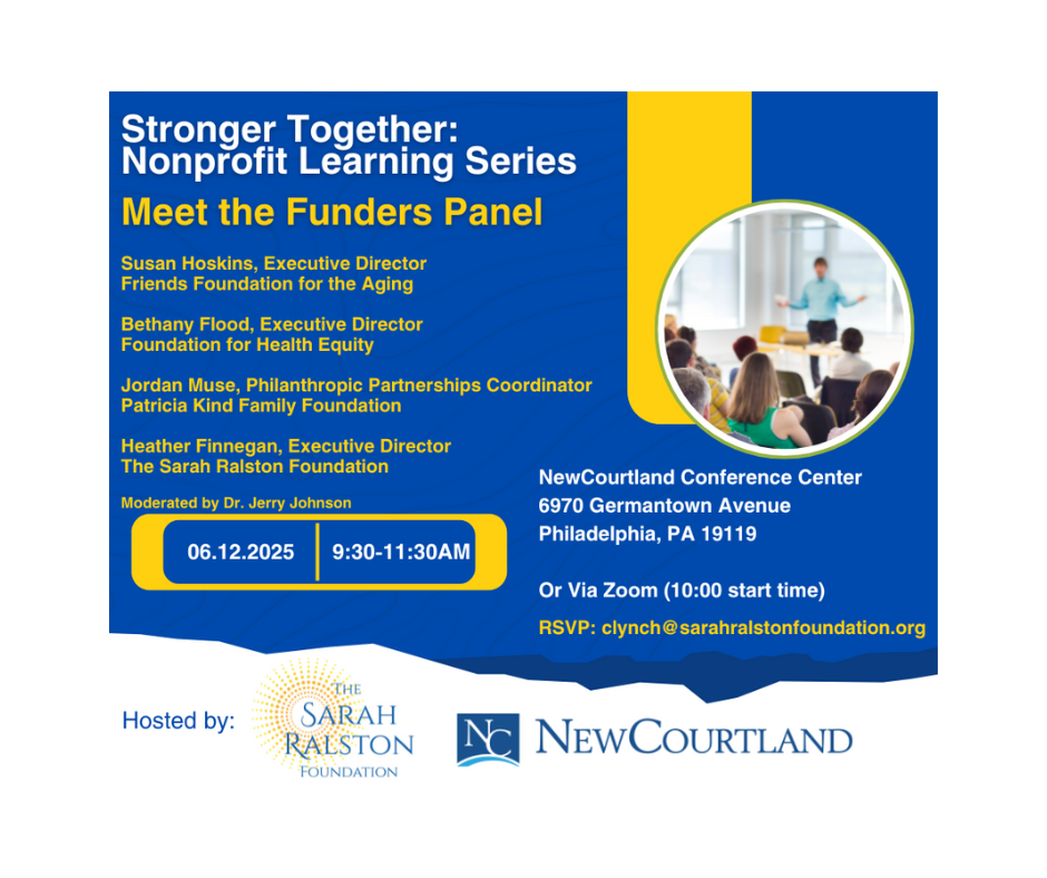 Stronger Together Nonprofit Learning Series: Meet the Funders Panel ...